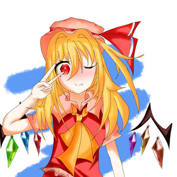 厚塗り風フランちゃん！
