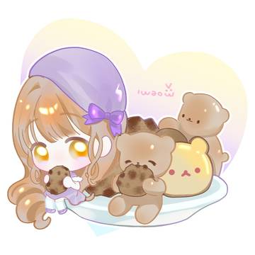 Bean Chibi Comm Sample