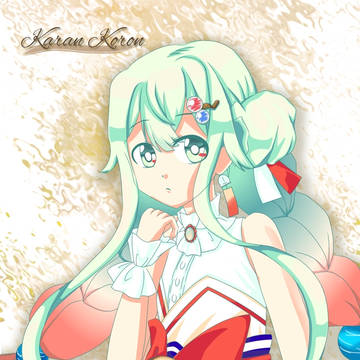 『紅茶恋歌』で使用したイラストを縦にしたイラスト