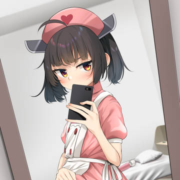 コスプレして自撮りするきりたん