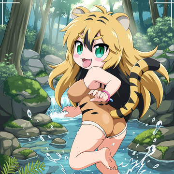 沢遊びのギャルタイガー🐯