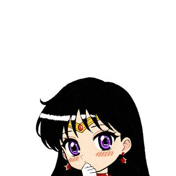 【手描き一点物】セーラーマーズ 高解像度デジタルイラスト