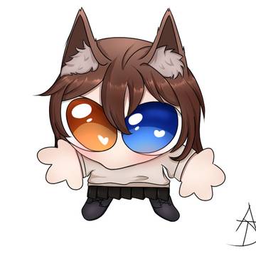 Sticker with friend's OC