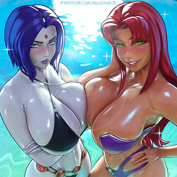 Raven x Starfire Bikini