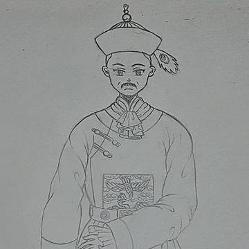 Asian courtier character design