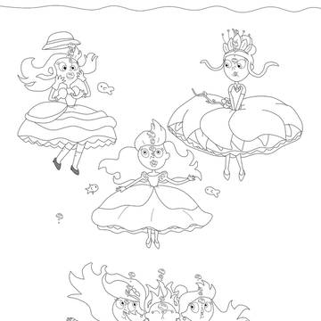 Disney Princesses in the Sea