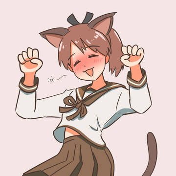 猫の日の敷にゃみ