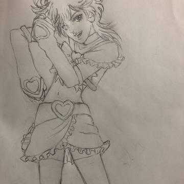 キュアブラックのコスプレする槇村香