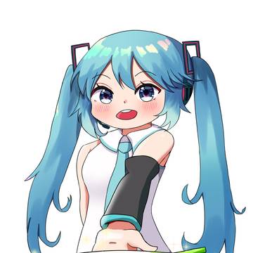 Miku and Green onion