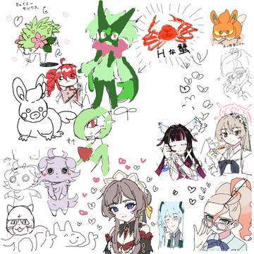 友だちと絵チャしました