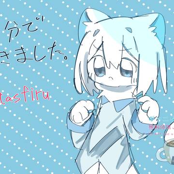 15分で描いた風月にゃんこ
