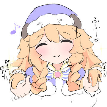 三つ編みをぴょこぴょこして威嚇してくるひつじ