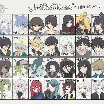 歴代推し(おとこのこメイン)