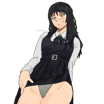Yoru shows her panties