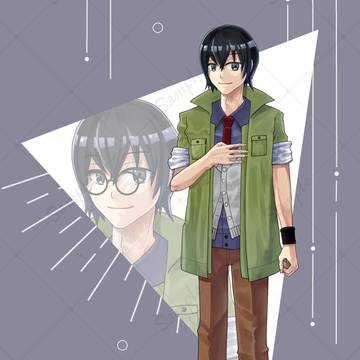 留学生青年立ち絵