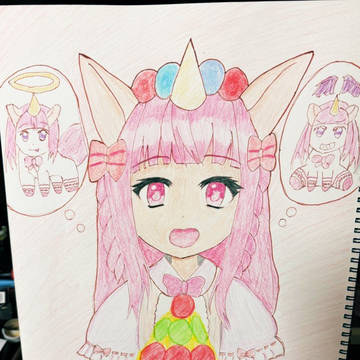 ユニコーンの女の子！