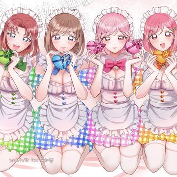GS主人公ちゃんずバレンタイン絵