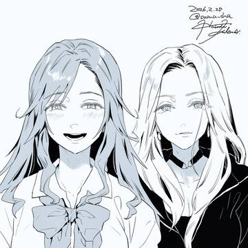 ギャル姉妹、キャラデザ中。