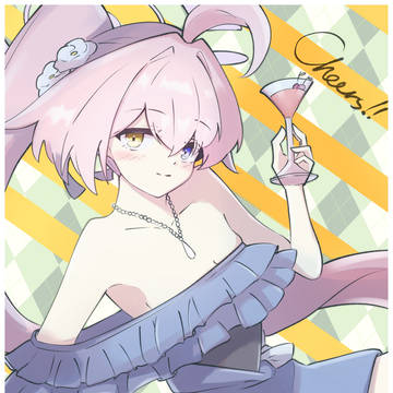 ブルアカ　ホシノ　ドレス　描いてみた‼️CHEERS！