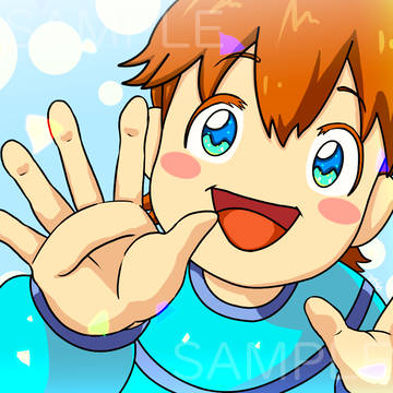 ココナラ用 アイコンサンプル 「可愛い男の子」イラスト