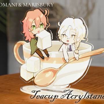 【予約開始】マリ&ロマ ティーカップアクリルスタンド【春コミ】