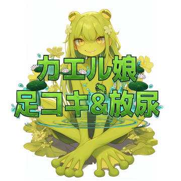 【音声作品】カエル娘の乳首責め足コキ&お風呂場放尿