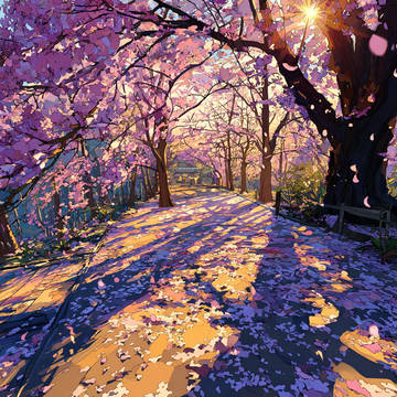 桜舞う風景 2