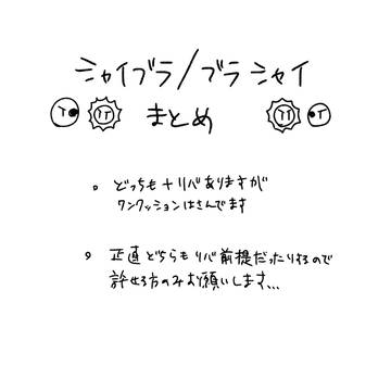 シャイブラ/ブラシャイまとめ