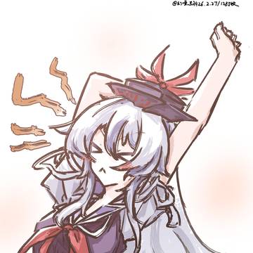 【落書】上白沢慧音 懒