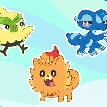 ポケモン風波御三家