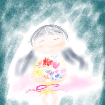 今は花束を抱いて、ひとり、おやすみ
