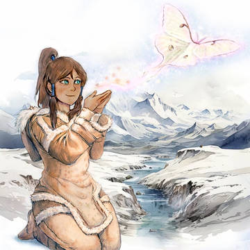 Korra in Inuit clothes