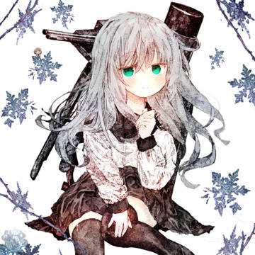 雪融月