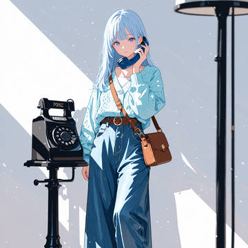 Blue Voice Across Still Light