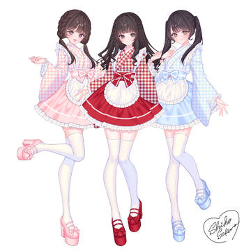 【お仕事】メイドさん立ち絵