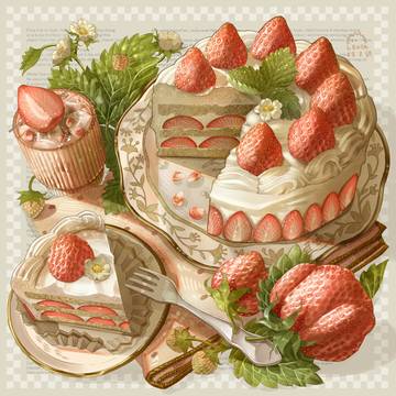 Strawberry Shotcake