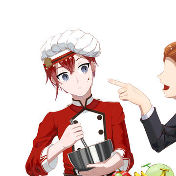 スイーツ作り中の寮長
