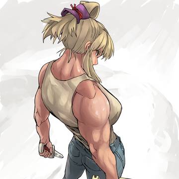 二刀背影