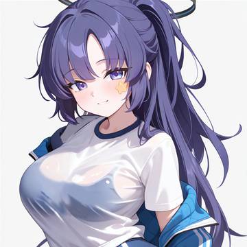 Yuuka gym white tshirt