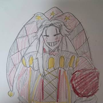 The freak circus pierrot