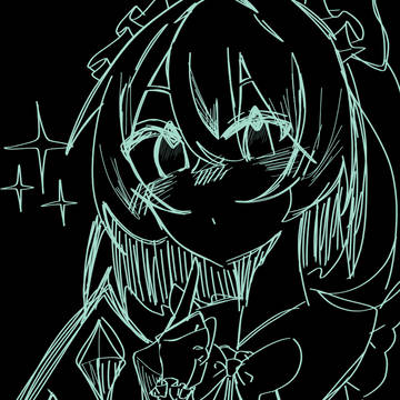 消しゴムで消して描いたよー！