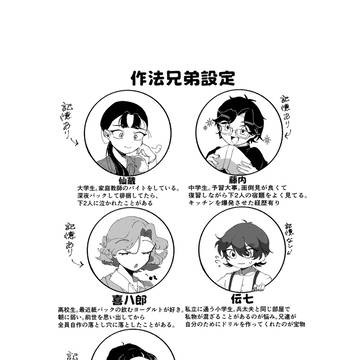 現パロ作法兄弟設定漫画