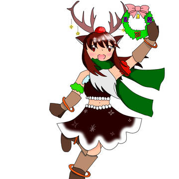 捕竜クリスマスイラスト