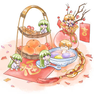 元宵（finger painting）
