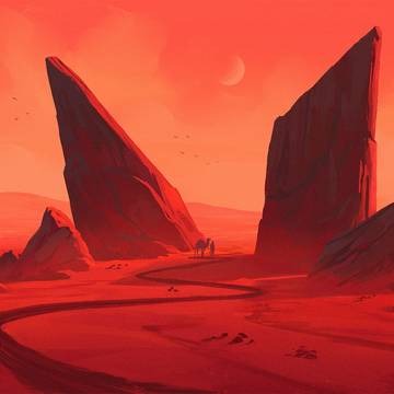 Red desert planet
