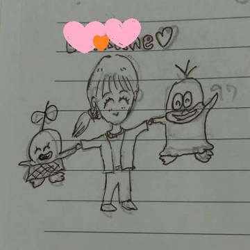自分が恋する女の子とQちゃんファミリー♪