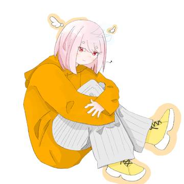 座っております