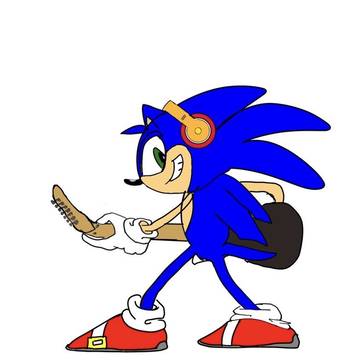 ギターを持つソニック