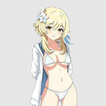 Lumine (ストライプ柄水着)