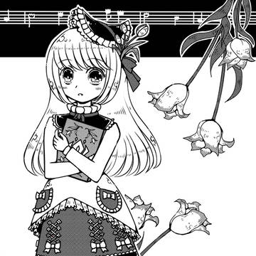クラシカルな犬と女の子